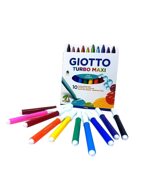 Marcadores Maxi Turbo Giotto x 10 Colores - comprar online