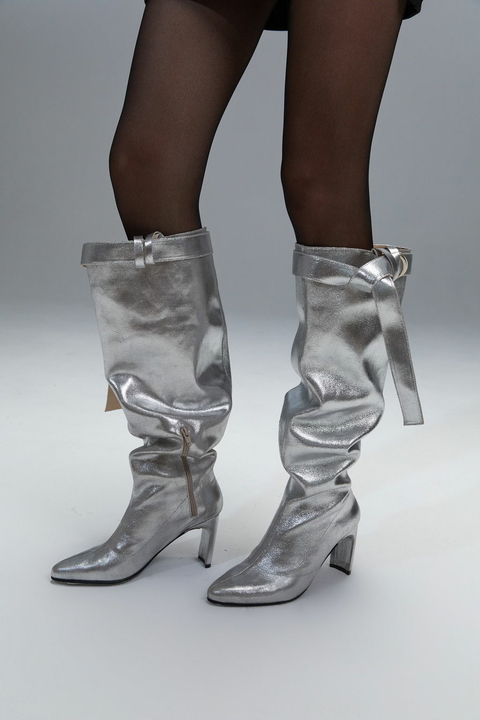 Bota Naomi - Plateado