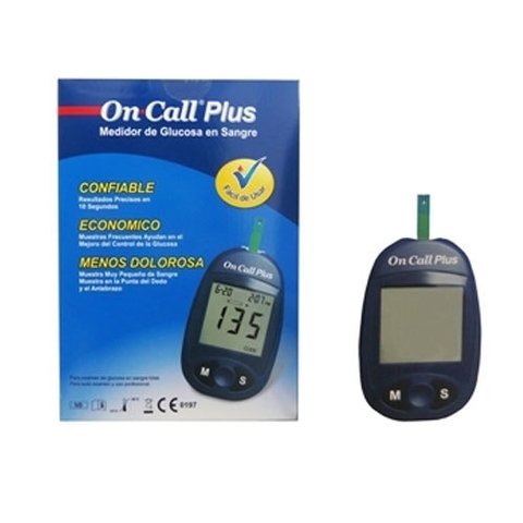 Medidor de glucosa on call plus