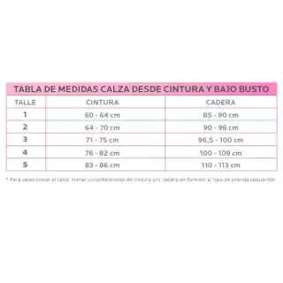Calza con faja desde bajo busto - Tienda de salud Gelform