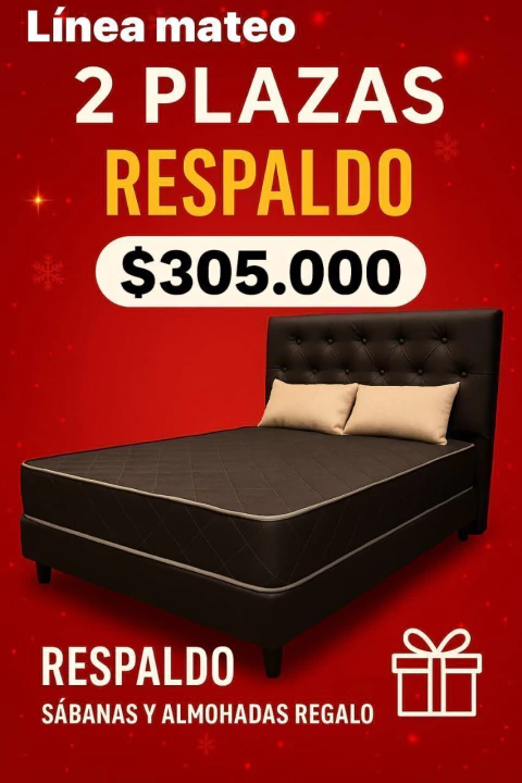 PROMO MATEO INTERMEDIA 2 PLAZAS SÁBANAS Y ALMOHADAS DE REGALO