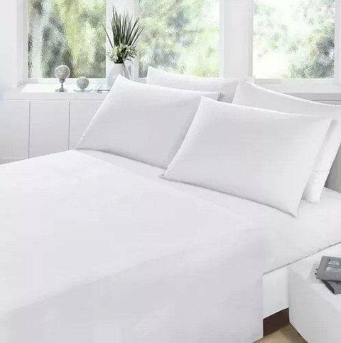 Juego de Sábanas de 500 Hilos Hotelera 100% Algodón King Size (0126)