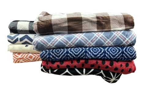 pack mayorista x 36u frazada manta estampada 2 1/2