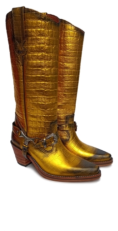TEXANERA CROCO ORO METALIZADO
