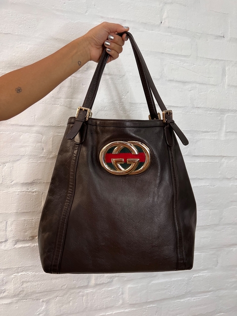 Bolsa Gucci Britt Leather