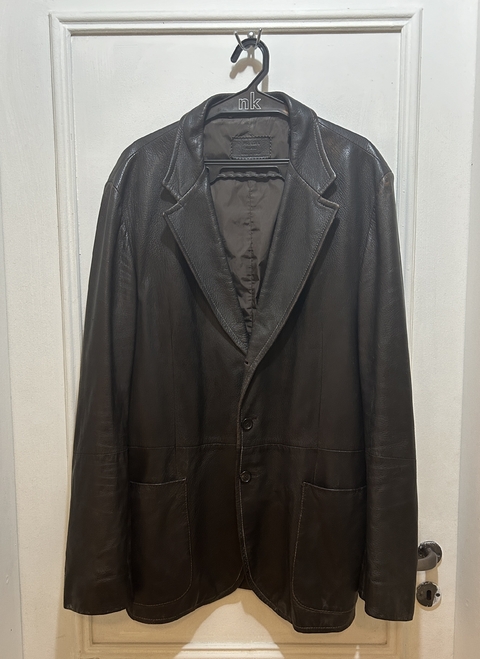 Jaqueta couro Prada 52 Br