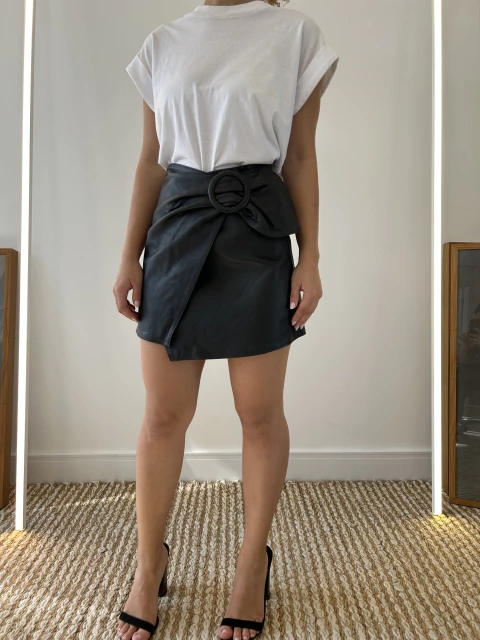 Saia Couro Bo.Bô PP - comprar online