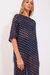 Imagem do Vestido Poá Silver Marinho Maison Hunter P, M e G