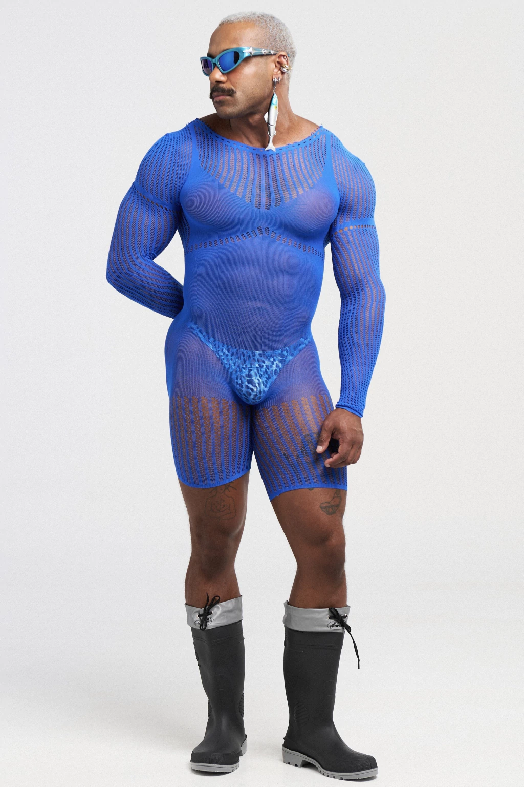 CATSUIT BIKER ML UNIQUE AZUL