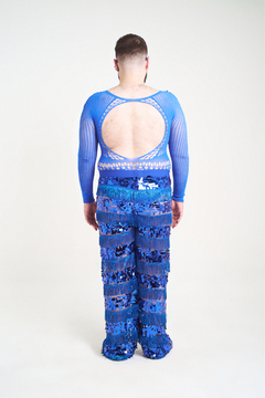 CALÇA RETA SAMBA AZUL - PAETEH