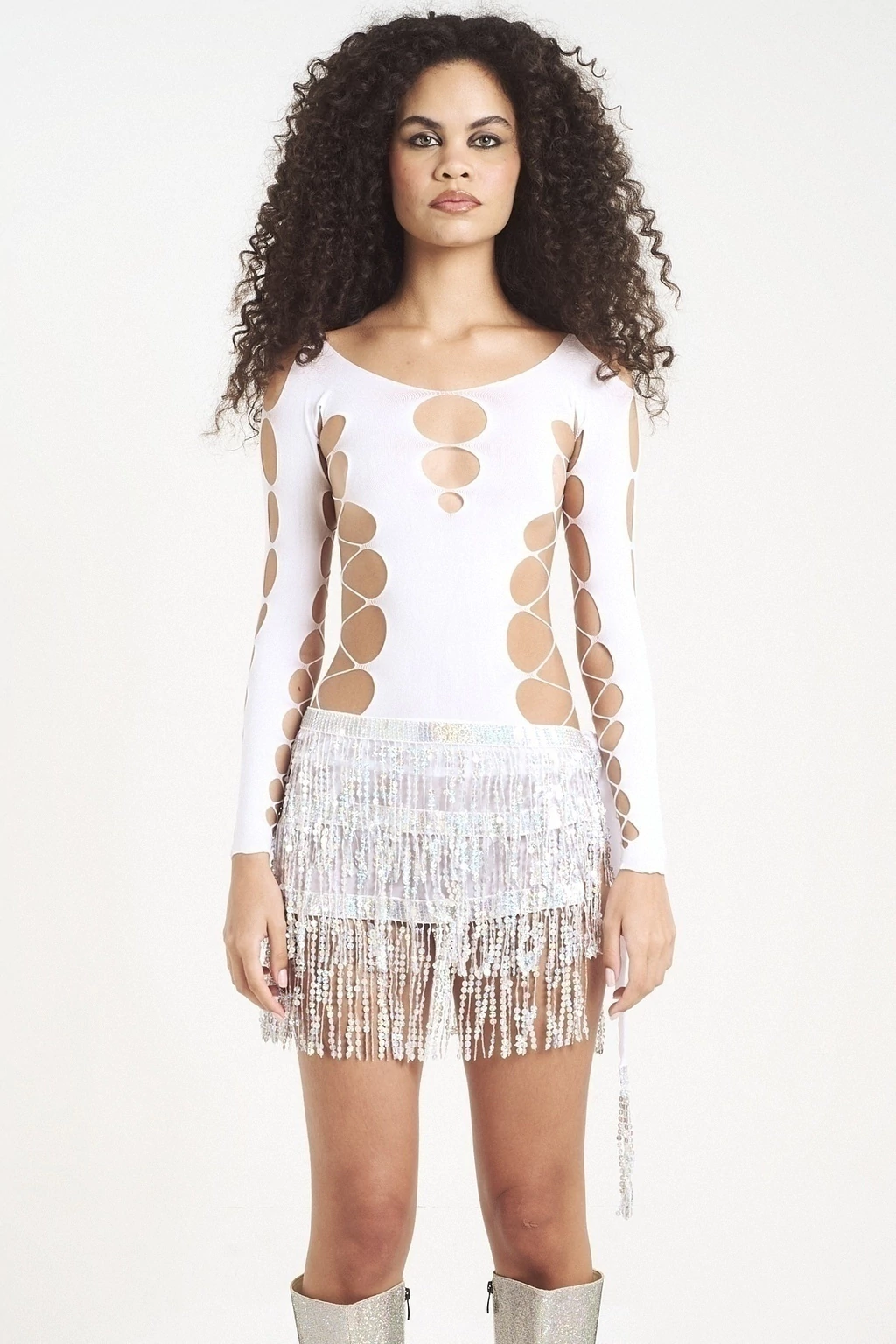 FAIXA FRANJA PRATEADO