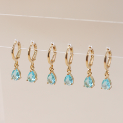Aros Jazmín Celeste - comprar online
