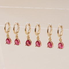 Aros Jazmín Magenta - comprar online