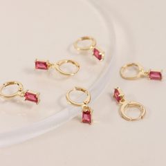 Aros Zalia Magenta - comprar online