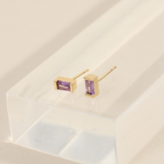 Aros pasantes Iru violeta