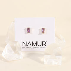 Aros pasantes Iru violeta - comprar online