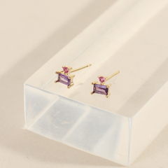 Aros pasantes Dar violeta - comprar online