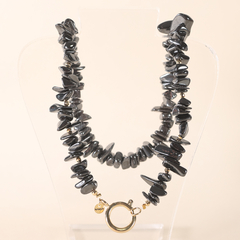 Collar Sunset hematite - tienda online