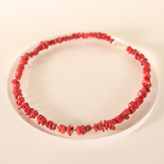 Collar Marea rojo coral - tienda online