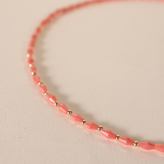 Collar Jacinta coral - comprar online