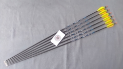 Flechas Carbono Spine 500 - Skylon Radius - VANES PLÁSTICAS - lote verde/laranja - comprar online