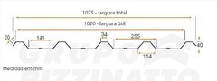 Telha aço tapume - 2,20m (2ª linha) - comprar online
