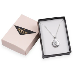 Collar Medalla San Benito Reversible