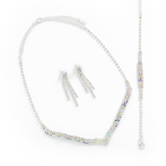 Conjunto Strass en V Aurora Boreal - comprar online