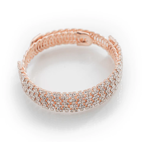 Pulsera Regulable 7 Hileras Rose