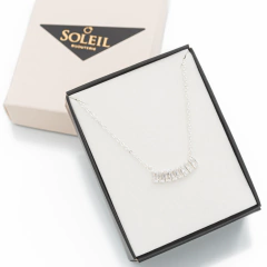 Collar Baguette Transparente