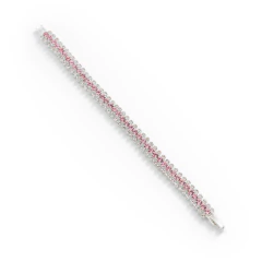 Pulsera Strass Centro Rosa