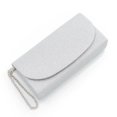 Cartera Fiesta Glitter Plateado