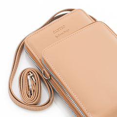 Bandolera Beige Lisa Porta-Celular - comprar online