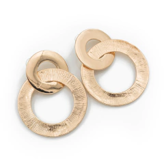 Aros Doble Circulo Texturado