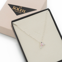 Collar Colibri Circón Rosa - comprar online