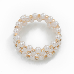 Pulsera Perlas y Strass Adaptable - comprar online