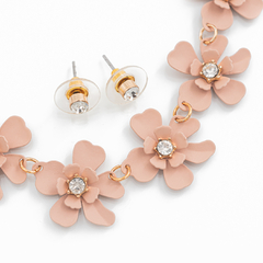 Conjunto Nude Flores y Strass - comprar online