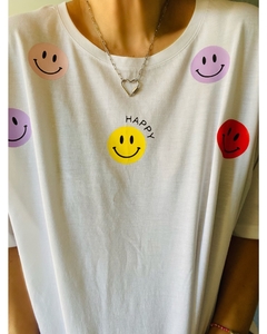 MAXI REMERA HAPPY WHITE - comprar online
