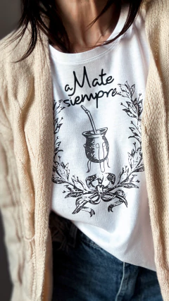 Remera A mate siempre en internet