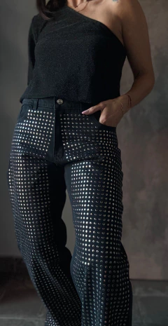 Wide leg Black Full tachas