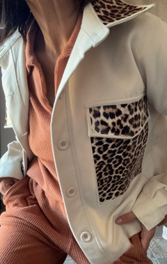 Jacket Paño y vinilo print - Natalia Dubinsky Customizacion de prendas y Objetos