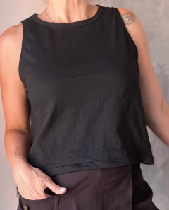 Musculosa cuello redondo