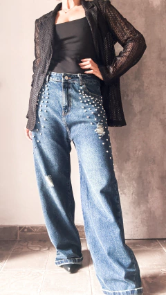 Wide leg glam strass SOLO POR PEDIDO demora 7 días habiles - comprar online