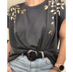 Remera Enamorada del muro Grey GOLD
