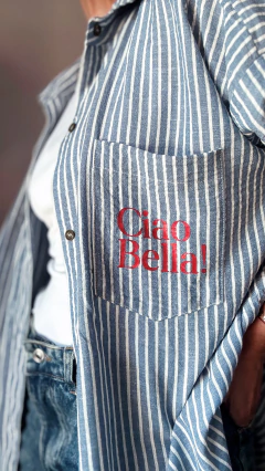 Camisa lisa/ Ciao Bella! Elegí tu opción - Natalia Dubinsky Customizacion de prendas y Objetos