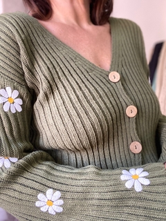 Cardigan Greta Margarita - Natalia Dubinsky Customizacion de prendas y Objetos