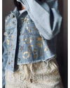 Jacket Denim Safari glam