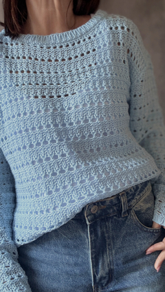 Sweater calado Tulum - Natalia Dubinsky Customizacion de prendas y Objetos
