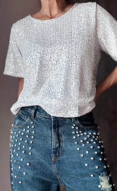 Imagen de Remera Glam lentejuelas