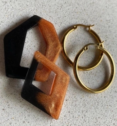 argollas con piezas de resina art 187 en internet